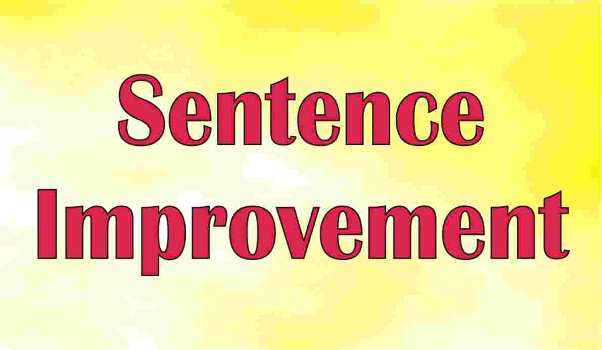 Sentence Improvement Set- 1